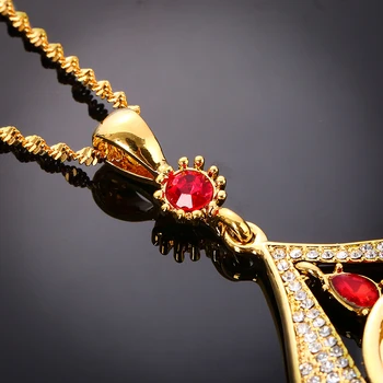 Etiopiske Stil Halskæde Guld Farve Smykker til Kvinder Afrikanske Eritrea Elementer Slam arabisk Smykker til Kvinder i Mellemøsten 4
