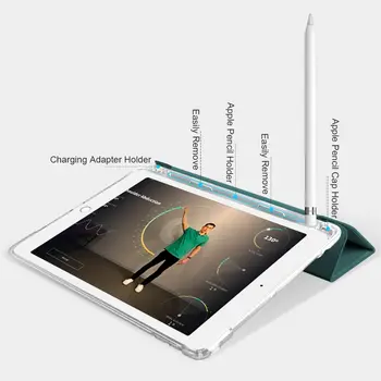 Etui til iPad Luft 4 10.9 Funda 2020 4 Generation Smart Cover med Blyant Indehaveren Cases Til Ipad Luft 3 10.5 Pro Auto Wake Shell 3