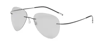 EVUNHUO Ægte Titanium Fotokromisk Solbriller Herre Aviation Polariseret UV400 Kørsel Sol Briller, Beskyttelsesbriller Kvinder 1