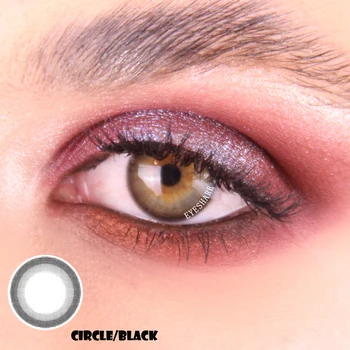 EYESHARE 2 stk/1 Par NYE CIRCLE Serien Kontaktlinser Sort Chokolade Farvet Kontakter Eye Makeup-Objektiv Skønhed Udstyr 2