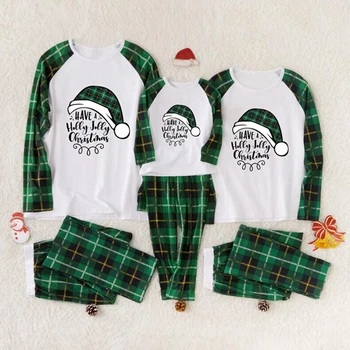 Familien Jul Ternet Pyjamas Sæt, Familie, Tøj Voksen Børn Pyjamas Baby Sparkedragt Santa Nattøj XMAS Familie Matchende Tøj 1
