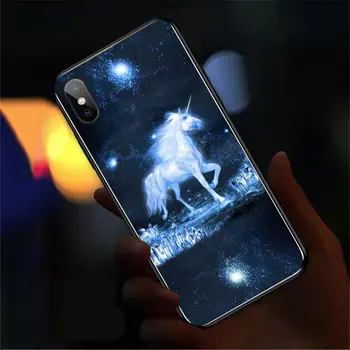 Farverige Ringe Lys, Led-Blitz Phone Case For iPhone 11 12 Pro Max 6 7 8 Xs Plus Max antal Xr-X SE 2020 11 Tilfælde Kreative Lysende Coque 3