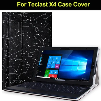 Fashion PU Tilfælde dække for 11.6 tommer Teclast X4 Tablet PC til Teclast X4 Win10 Tilfælde dække gratis Dedikeret Screen Protector
