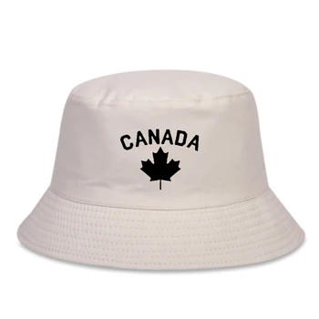 Fashion vilde fiskeren hat CANADA print hip-hop hat mænd og kvinder ren bomuld casual bucket hat rejse solhat Panama hatte 22673