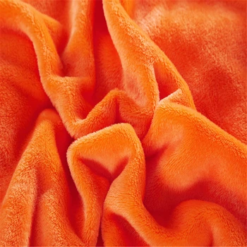 Fast Orange Farve Coral Fleece Tæppe Super Blød Sofa Dækning Af Mink Smide Tvilling, Dronning, Enkeltseng, Dobbeltseng Faux Fur Tæpper 3