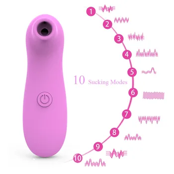 FBHSECL 10 Speed Klitoris Sucker Vibrator Brystvorte Suger Sex Mundtlig Slikning Klitoris, Vagina Stimulator Sex Legetøj til Kvinder 1