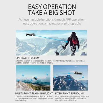 FEMA Gimbal Drone kamera Hd-4K-To-akse F8 5G Wifi FPV H3 RC Quadrocopter Børsteløs GPS Quadcopter Dron Professionel VS SG906PRO 4
