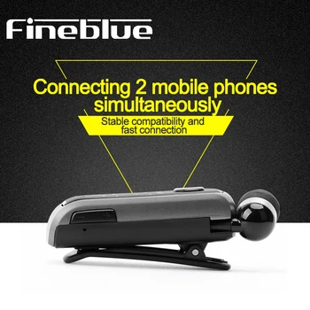 FineBlue F910 Trådløse Bluetooth Hovedtelefoner Bærbare, Håndfri Udstyr Udtrækkelig Headset Stereo Hovedtelefon Klip Mic Telefonopkald 1