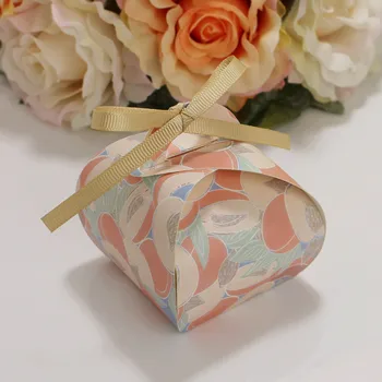 Flerfarvet Bryllup Fordel og Gave Æsker af Papir Candy Box Kage Emballage Gaver Poser til Baby Shower, Fødselsdag Part Forsyninger 0