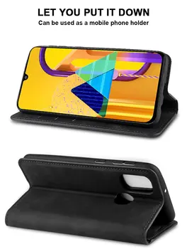 Flip Wallet Læder Phone Case For Samsung Galaxy A50 A01 A21 A10, A20 A30 A40 A20s A30s A50s M30s Magnetiske Kort slot Tilfælde Stå 5