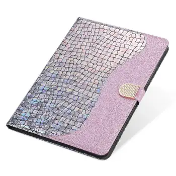 For Apple iPad 10.2 2019 Cover Bling Glitter Smart læder Stå Tabletter tegnebog Funda til iPad 10.5 tommer Luft 3 tilfælde+Gaver 4