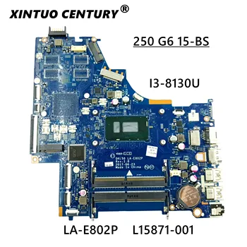 For HP 15-BS-Serien Laptop Bundkort L15871-601 L15871-001 LA-E802P Med I3-8130U CPU DDR4 MB Testet Hurtigt Skib 4