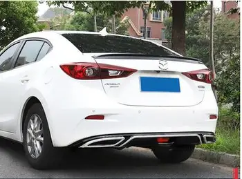 For Mazda 3 Axela ABS Bageste Kofanger Diffuser Kofangere Protektor For 2017-2019 Axela Body kit kofanger bageste læbe hækspoiler 2