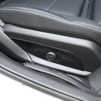 For Mercedes-Benz E C GLC GLS Klasse W212 W205 Carbon Fiber 4stk Bilen Sædet Justere Panel afbryder Knap Dæksel 3