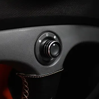 For smart 453 fortwo forfour bil dekoration mode-rear view mirror knappen ring justering dække bil styling ændring 1stk 4