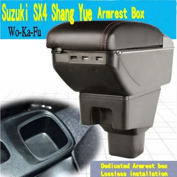 For SX4 armlæn max centrale Lagre indhold kasse med kopholder askebæger dekoration produkter tilbehør Med USB-interface 0
