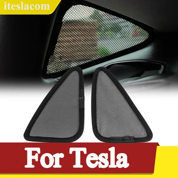 For Tesla Model 3 Bil solsejl UV-Beskyttelse Bil Gardin Bil Vindue Parasol siderude Mesh solskærm Nylon Film 10170