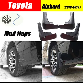For TOYOTA Alphard 2011-2019 mudder vagter bil Mudder Klapper Fender splash guard Alphard stænkskærme Alphard mudder klap 4STK 3