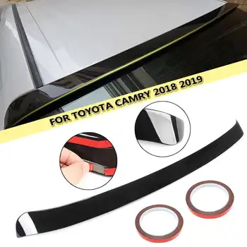 For Toyota Camry 2018 2019 Blank Sort ABS-Plast til JDM Sport bagrude Tag Wing Spoiler w/ 3 meter lim 0