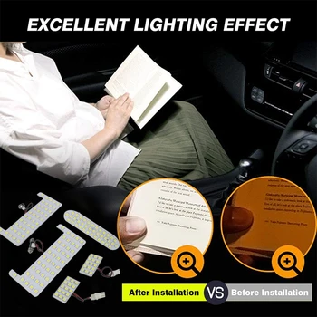 For Toyota Noah Voxy Esquire R80~2019 Indvendigt Lys Værelses Opdatering Tag Lys LED-læselamper Pærer Panel Lampe 2017 2