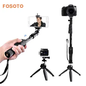 Fosoto FT-777+228 Selfie Stick Monopod Stativ Stå Base Bluetooth-50