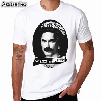 Freddie Mercury Queen Band T-Shirt Herre Hip-Hop, Rock Hipster T-Shirt Casual t-shirts harajuku Top Tees HCP4535 0