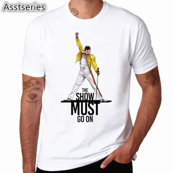 Freddie Mercury Queen Band T-Shirt Herre Hip-Hop, Rock Hipster T-Shirt Casual t-shirts harajuku Top Tees HCP4535 3