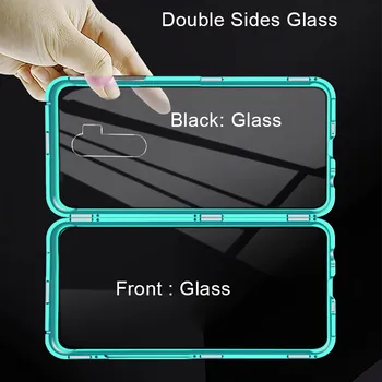 Front+Back Double Sides Glas Magnetiske Tilfældet For Xiaomi Mi-9T 9 10 Pro CC9E CC9 A3 Redmi Note 8 Pro Note 7 K20 K30 Pro 8 8A Dække 6805