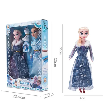 Frosne Anna Elsa Prinsesse Baby Doll 30cm Disney-Figurer Figur Legetøj til Børn Julegaver 4