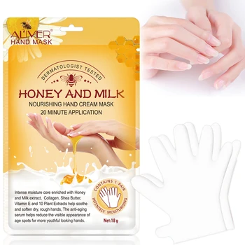 Fugtgivende Handsker Hænder, Maske, Hånd Reparation Fugtgivende Kridtning Handsker Honning Mælk Reparere Revnede Tør Hud Hånd Hudpleje 0