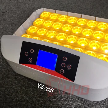 Fuld-automatisk LED-Skærm 32 Æg Inkubator Temperatur Og Luftfugtighed Dual Display Kylling Hatcher Maskine Svinge Æg Drejning 1