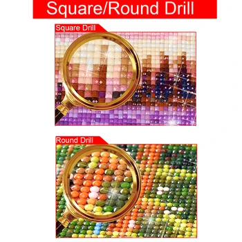 Fuld Square/Runde Bor 5D DIY Diamant Maleri Landskab