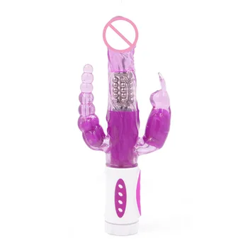 G-Spot Rabbit Vibrator til Kvinder Klitoris Stimulator Massage Erotisk Dobbelt Anal Vibrator Dildo Sex Legetøj for Voksne Kvinde 3