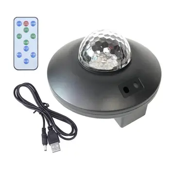 Galaxy Stjerneklar Nat-Lampe LED-USB-Stjernede Projektor Nat Lys Ocean Wave Projektor Med Musik, Bluetooth Fjernbetjening Børn Gave 5