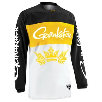 Gamakatsu Sommeren Anti-sved Fiskeri T-Shirt Outroor Fiskeri Sportsgrene Slid Cykling Tøj til Beskyttelse af Solen, Åndbar Fiskeri Tshirt 0