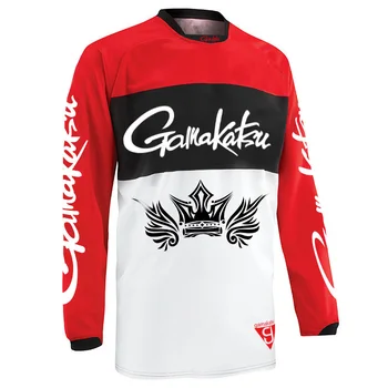 Gamakatsu Sommeren Anti-sved Fiskeri T-Shirt Outroor Fiskeri Sportsgrene Slid Cykling Tøj til Beskyttelse af Solen, Åndbar Fiskeri Tshirt 4
