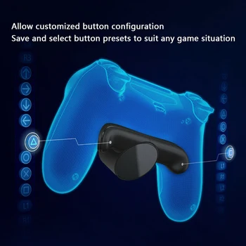 Gamepad Tilbage-Knappen Vedhæftet fil med 3,5 mm Audio Interface for Sony PlayStation 4 PS4 Trådløse DualShock 4-Controller Tilbehør 4