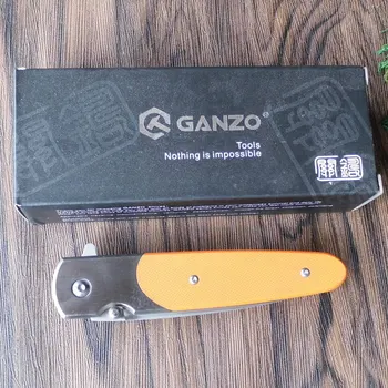 Ganzo G743-1 58-60HRC 440C G10 eller Træ Håndtag Folde Kniv Udendørs Camping Overlevelse Værktøj Jagt Lomme Kniv Taktiske EDC Værktøj 5