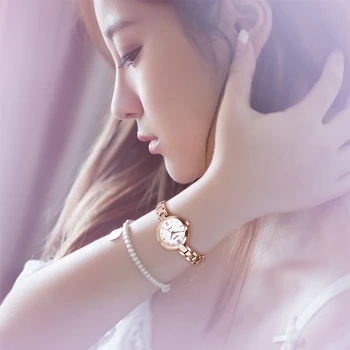 Geya Hot Salg Japan Miyota 2035 Kvinder Se Luksus-Mode Rose Guld Vandtæt Kvarts Damer Armbåndsur Elegant Armbånd Ur