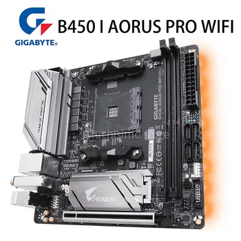Gigabyte B450 jeg AORUS PRO WIFI Bundkort + CPU AMD Ryzen 5 3600 Bundkort Sæt DDR4 M. 2 B450 Placa-Mae AM4 Mini-ITX 4