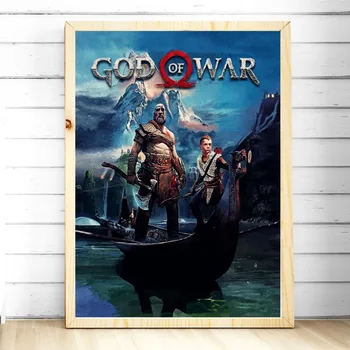 God Of War Video Game Figur Plakater Og Print På Lærred Trykt Maleri Kunst Væg Billeder Hjem Indrettet Til Stue Dekoration 5