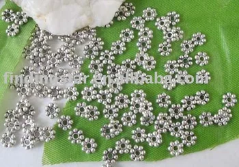 GRATIS FORSENDELSE 700 pc ' er Tibetansk sølv Daisy spacer perler, 5mm M299