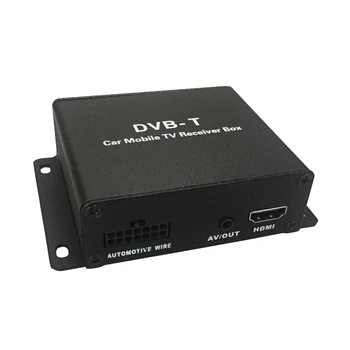 Gratis forsendelse Bil Digital TV-Boks DVB-T MPEG-4 DVB-T modtager for de Europæiske Lande, med 2 antenne, støtte 120KM/H 1