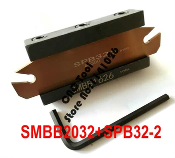 Gratis levering af SPB32-2 NC knivbjælken og SMBB2032 CNC tårn sæt Drejebænk Maskine skærende Værktøj Stand Holder Til SP200 0