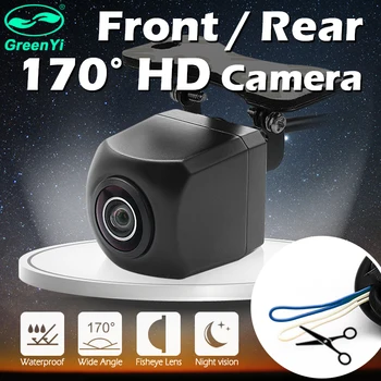 GreenYi 170 Vinkel Køretøjets Bagside Forside Kamera CCD Fisk Øjne Night Vision Vandtæt IP68 Universal Bil Kamera 2