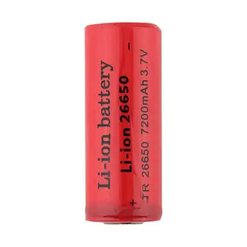 GTF 26650 3,7 v 7200mah Genopladeligt Li-ion Batteri Brug for Lommelygten DE 7200mah Kapacitet 26650 lithium Batterier 3