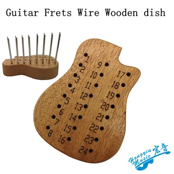 Guitar Bånd wire træ-skål Solid Khaya Træ opbevaringsboks Til at Padle kop Te mat 5