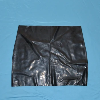 Gummi naturlig latex nederdel med hip hul naturlig gummi fetish mini nederdele 1