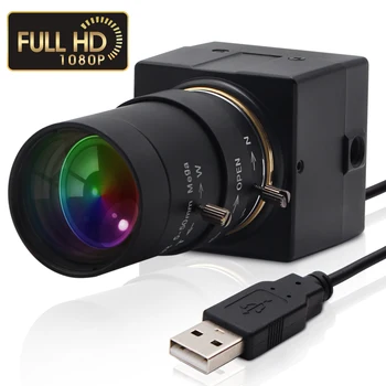 H. 264 CCTV Sony IMX322 5-50 mm Varifocal Linse Mini-USB-Webcam-Kamera, 1080P HD-Android, Linux Windows til PC Video-Konference 2