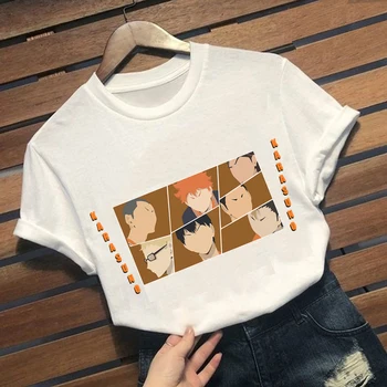 Haikyuu Sjove T-Shirt til KVINDER Cool Anime Harajuku T-shirt til Sommeren Hip Hop t-shirt for kvinder Top Streetwear t-Shirts Kvinder 90'erne Pige 4